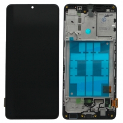 Kit de réparation avec bloc écran compatible pré-monté sur châssis pour Samsung Galaxy A41 Noir Prismatique photo 2