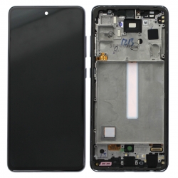 Kit de réparation avec bloc écran Super AMOLED pré-monté sur châssis pour Samsung Galaxy A52s Noir photo 2