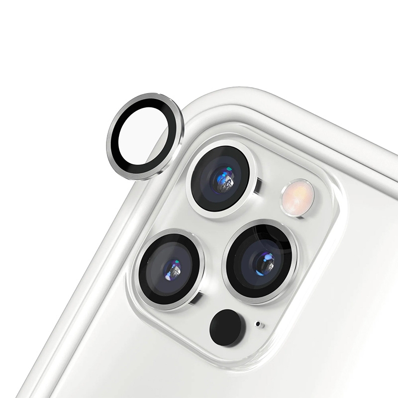 Protection lentille caméra RHINOSHIELD pour iPhone 11 Pro, iPhone 11 Pro Max et iPhone 12 Pro Argent photo 1