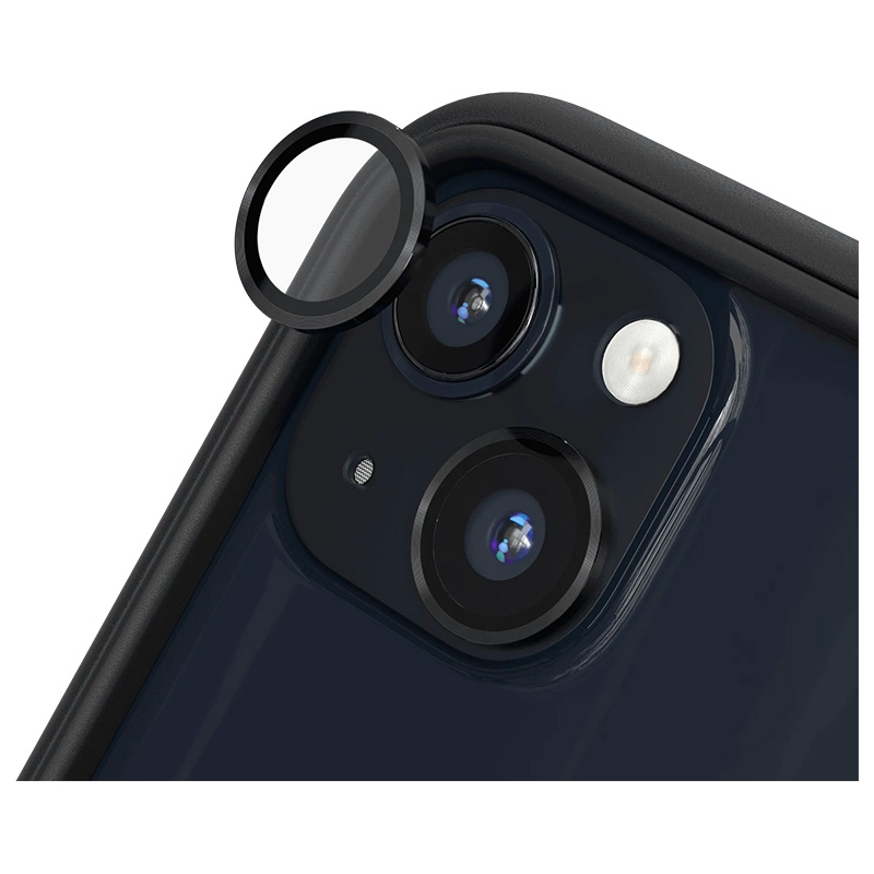 Protection lentille caméra RHINOSHIELD pour iPhone 13 et  iPhone 13 Mini Noir photo 1
