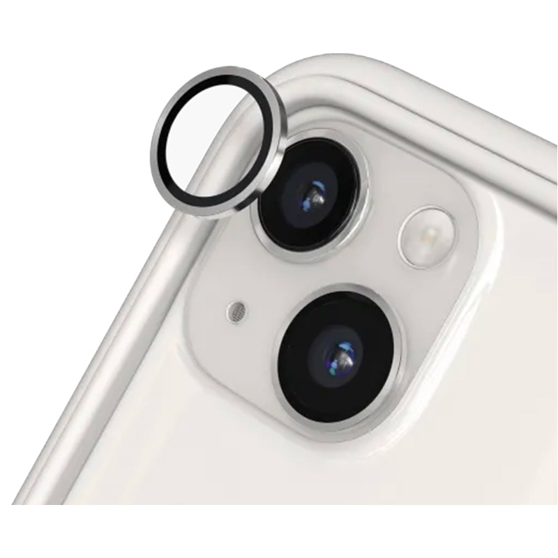 Protection lentille caméra RHINOSHIELD pour iPhone 14 et iPhone 14 Plus Argent photo 1