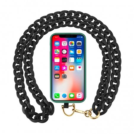 Tour de cou Bijoux Noir Longueur 120 cm photo 2