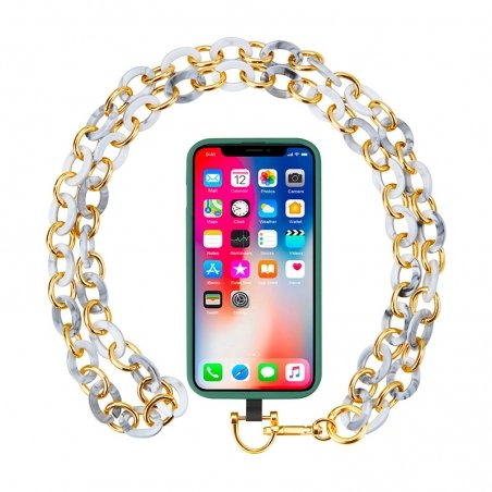 Tour de cou Bijoux Marbre Longueur 120 cm photo 2