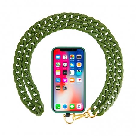 Tour de cou Bijoux Vert Longueur 120 cm photo 2