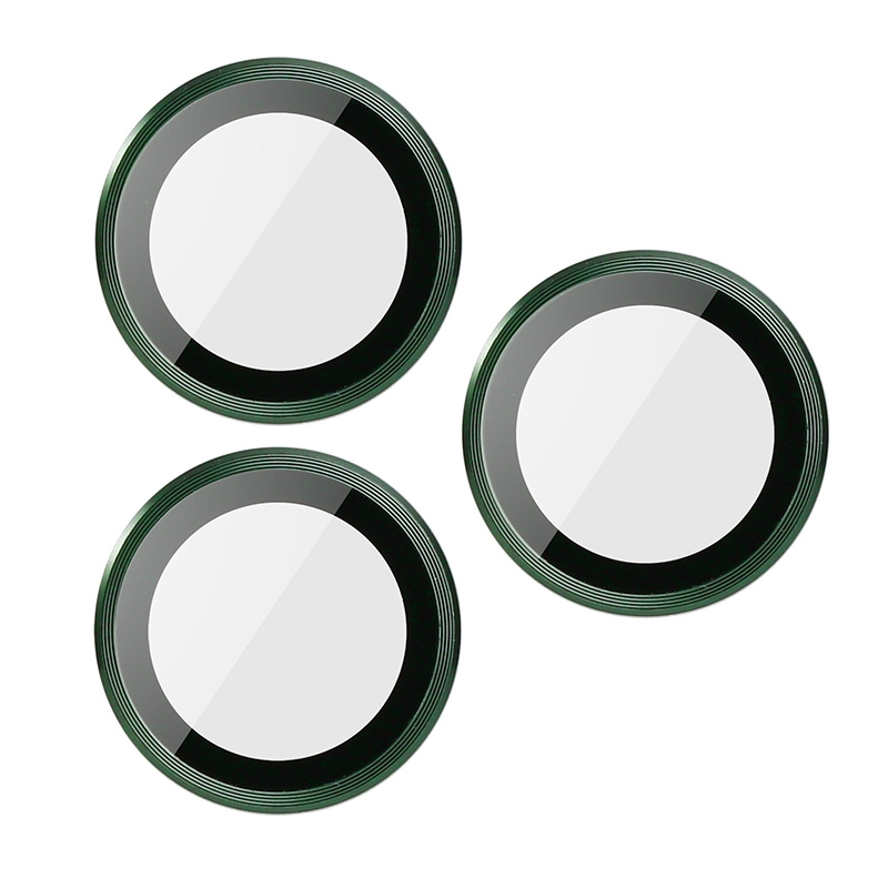 Verre trempé 3D Vert pour lentille de caméra iPhone 13 Pro, iPhone 13 Pro Max photo 1