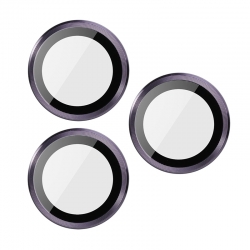 Verre trempé 3D Violet Intense pour lentille de caméra iPhone 14 Pro, iPhone 14 Pro Max photo 1