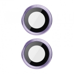 Verre trempé 3D Violet pour lentille de caméra iPhone 14, iPhone 14 Plus photo 1