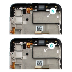Bloc écran LCD compatible pré-monté sur châssis pour Samsung Galaxy A03s Noir photo2