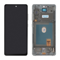 Bloc écran OLED compatible pré-monté sur châssis pour Samsung Galaxy S20 FE blanc_photo1