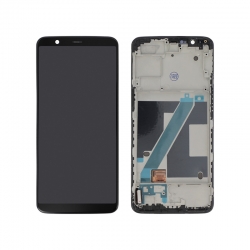 Bloc écran reconditionné avec châssis pour OnePlus 5T photo 1
