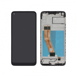 Bloc écran reconditionné avec châssis pour Samsung Galaxy M11 (M115F) version N photo 1