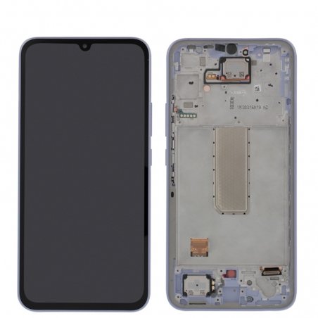 Bloc écran violet avec châssis pour Samsung Galaxy A34 5G (A346B) photo 1b