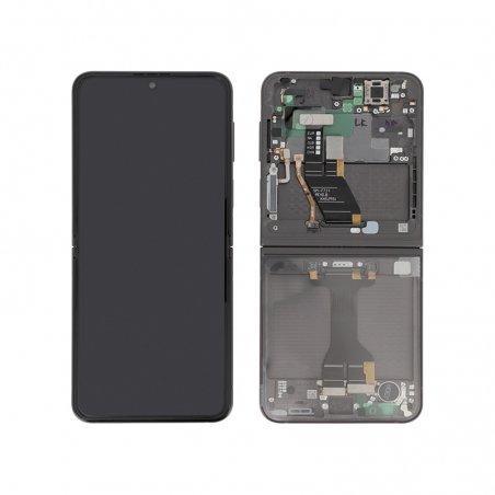 Bloc écran Jaune avec châssis pour Samsung Galaxy Z Flip 5 (F731B) photo 1b