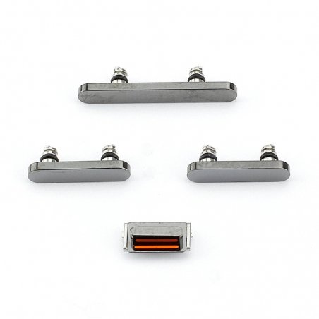 Lot de 4 boutons latéraux pour iPhone 12 Pro Max Graphite photo