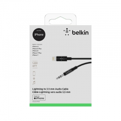 Câble BELKIN Jack 3,5 mm et Lightning certifié MFI - 1,8m photo 3
