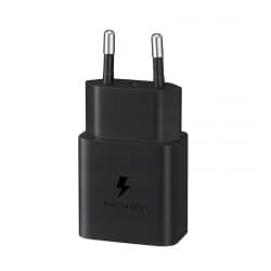 Chargeur Secteur USB-C 15W SAMSUNG avec câble - Noir photo 2