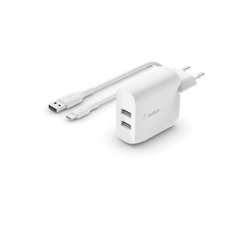 Chargeur BELKIN avec câble USB-C et 2 Ports USB-A, 24W photo 1