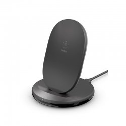 Chargeur à induction BELKIN 15W avec adaptateur 24W et support - Noir photo 1