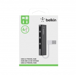 Hub de voyage BELKIN avec 4 Ports USB 2.0 - Noir photo 2