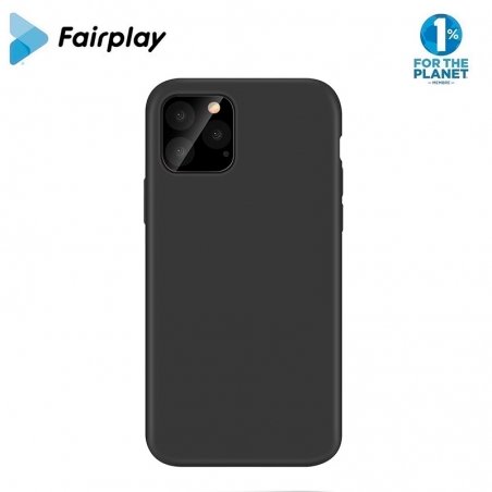 Housse silicone Noire pour iPhone 14 Plus avec intérieur microfibres photo 1