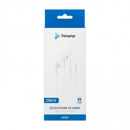 Écouteurs ONYX avec câble Jack - Blanc photo 4
