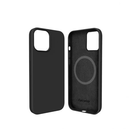 Coque silicone MagSafe Noire pour iPhone 13 Pro Max
