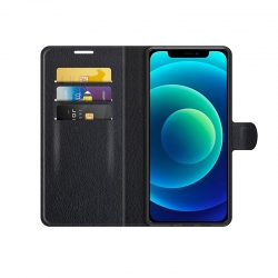 Housse à clapet Noire pour Samsung Galaxy S24+ avec porte-cartes intégré photo 3