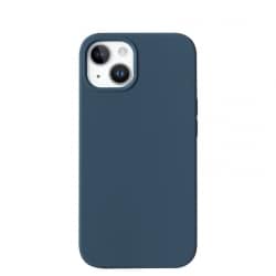 Coque en silicone Bleu Minuit pour Samsung Galaxy S24+ intérieur en microfibres photo 1