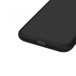 Coque en silicone Noir pour Samsung Galaxy S24 ultra intérieur en microfibres photo 4