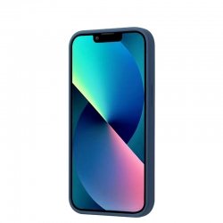 Coque en silicone Bleu Minuit pour Samsung Galaxy S24 ultra intérieur en microfibres photo 2