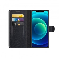 Housse à clapet Noire pour Samsung Galaxy S24 Ultra avec porte-cartes intégré photo 3