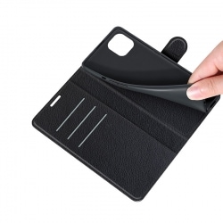 Housse à clapet Noire pour Samsung Galaxy S24 Ultra avec porte-cartes intégré photo 6