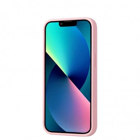 Coque en silicone Rose pastel pour Samsung Galaxy S24 intérieur en microfibres photo 2