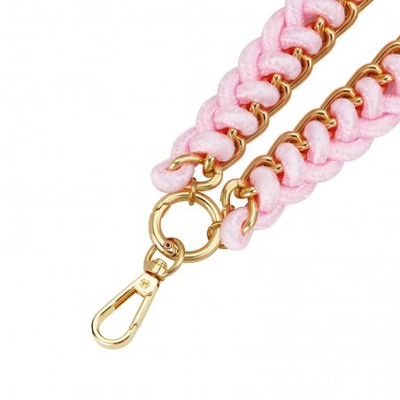 Tour de poignet bijoux Tressé rose - Longueur 40cm photo 2