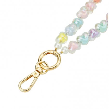 Tour de poignet bijoux Coeurs Pastels - Longueur 30cm photo 2