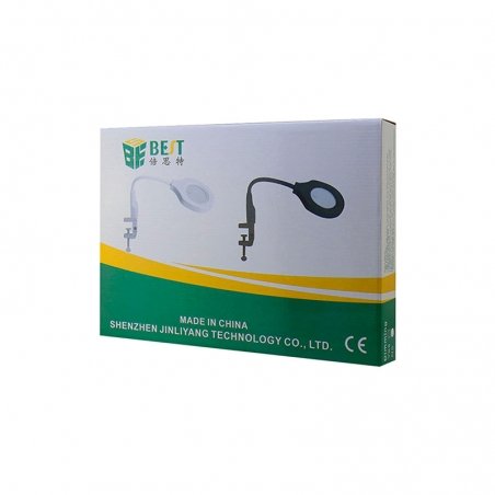 Lampe avec loupe intégrée - Blanc photo 6