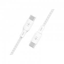 Câble blanc USB-C vers USB-C 100W tressé 2m BELKIN photo 4