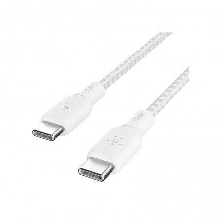 Câble blanc USB-C vers USB-C 100W tressé 2m BELKIN photo 5