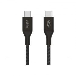 Câble noir USB-C vers USB-C 240W 2m BELKIN photo 1