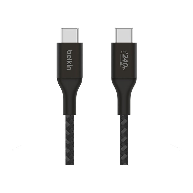 Câble noir USB-C vers USB-C 240W 2m BELKIN photo 1