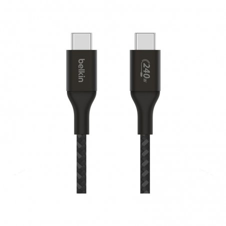 Câble noir USB-C vers USB-C 240W 2m BELKIN photo 1