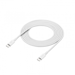 Câble de charge rapide Blanc USB-C à USB-C 60W 2m photo 2