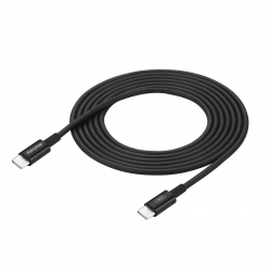 Câble de charge rapide Noir USB-C à USB-C 60W 1m photo 2