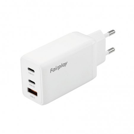 Chargeur rapide 65W avec Triple Port - USB-A et Double USB-C photo 1