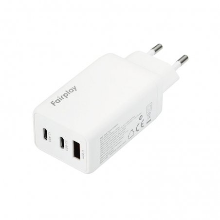 Chargeur rapide 65W avec Triple Port - USB-A et Double USB-C photo 2