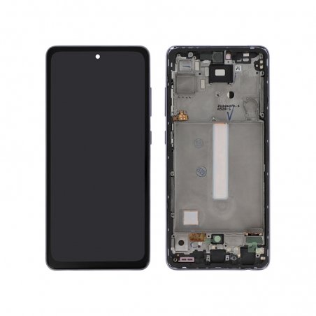 Bloc Ecran OLED compatible avec châssis pour Samsung Galaxy A52s Violet photo 1b