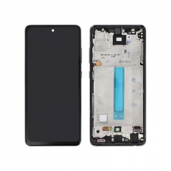 Bloc écran OLED avec châssis pour Samsung Galaxy A52 - Noir photo 1