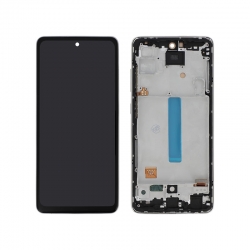Bloc écran compatible pré-monté sur châssis pour Samsung Galaxy A52 (4G et 5G) Blanc photo 1