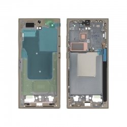 Châssis intérmédiaire d\'origine pour Samsung Galaxy S24 Ultra Jaune Titane photo 1