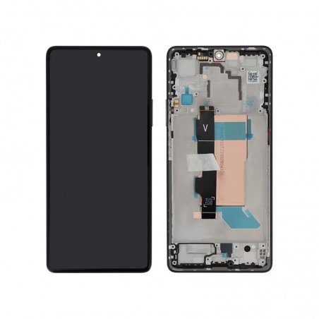 Bloc écran d\'origine avec châssis pour Poco F5 5G Noir photo 2